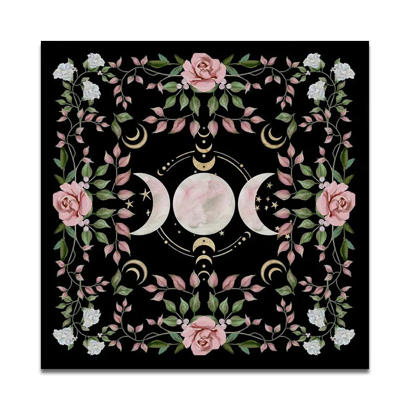 Cottagecore Triple Moon Altar Cloth