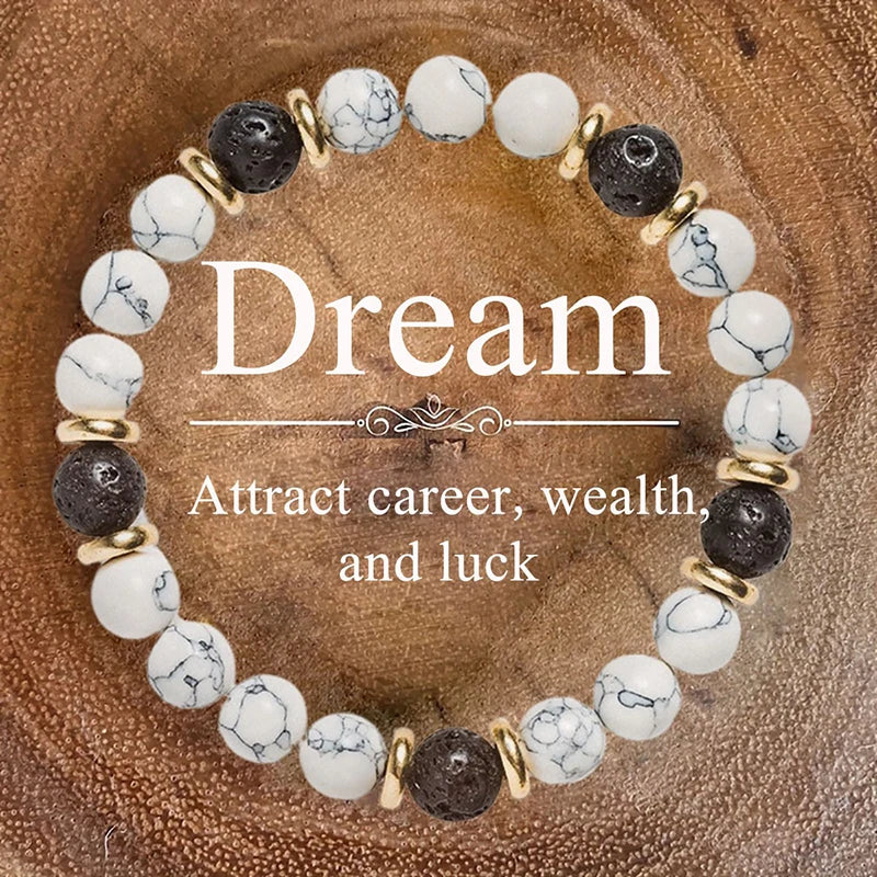 Intention Stone Bead Bracelets