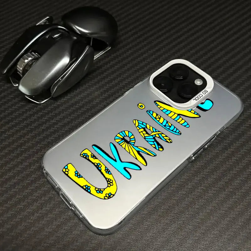 Yellow Blue Ukraine Flag Logo Coque Phone Case