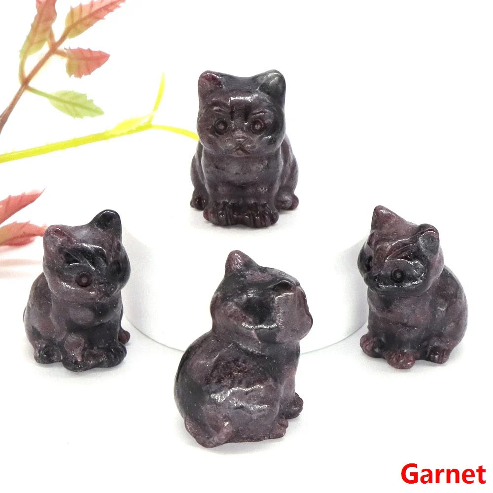 Crystal Cat Statue
