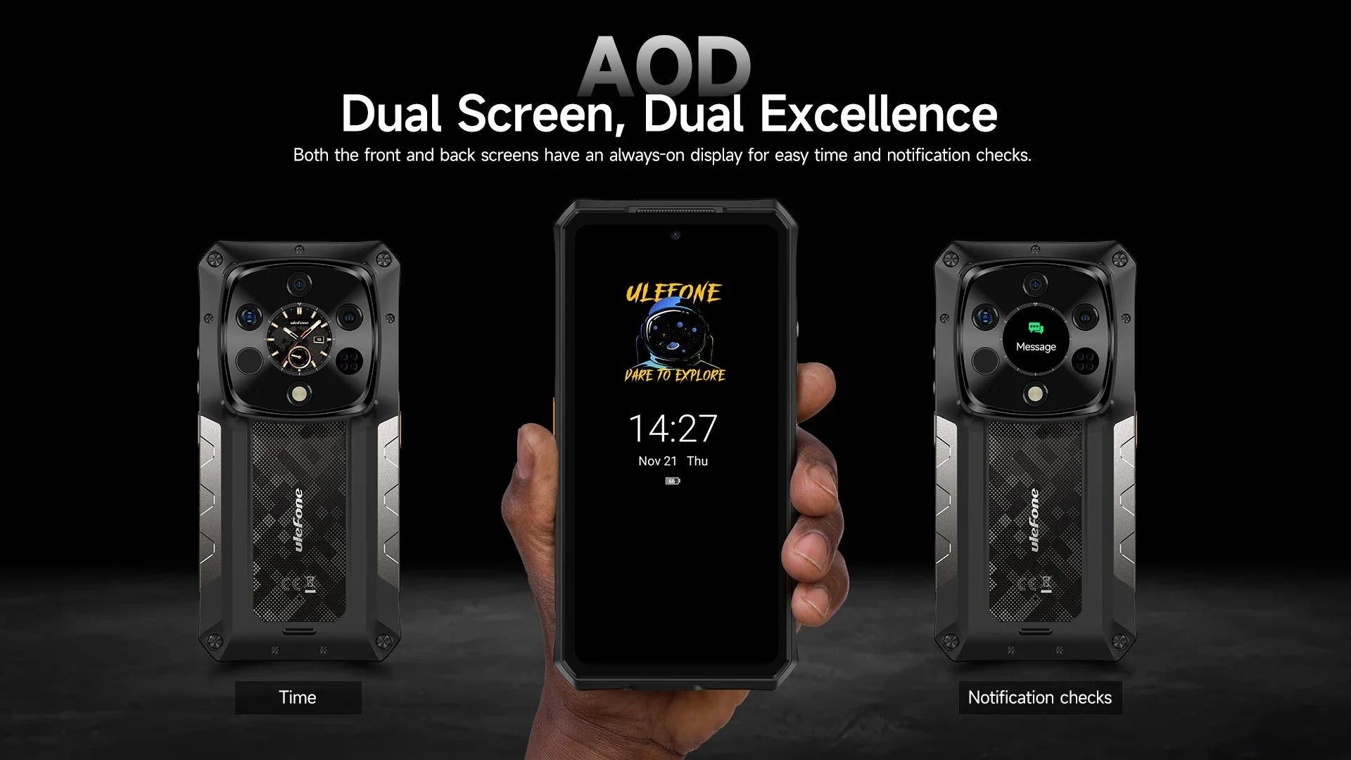 Ulefone AI Armor 28 Ultra 5G Thermal Imaging Rugged Phone MTK Dimensity 9300+ AMOLED Android Smartphone 1TB ROM