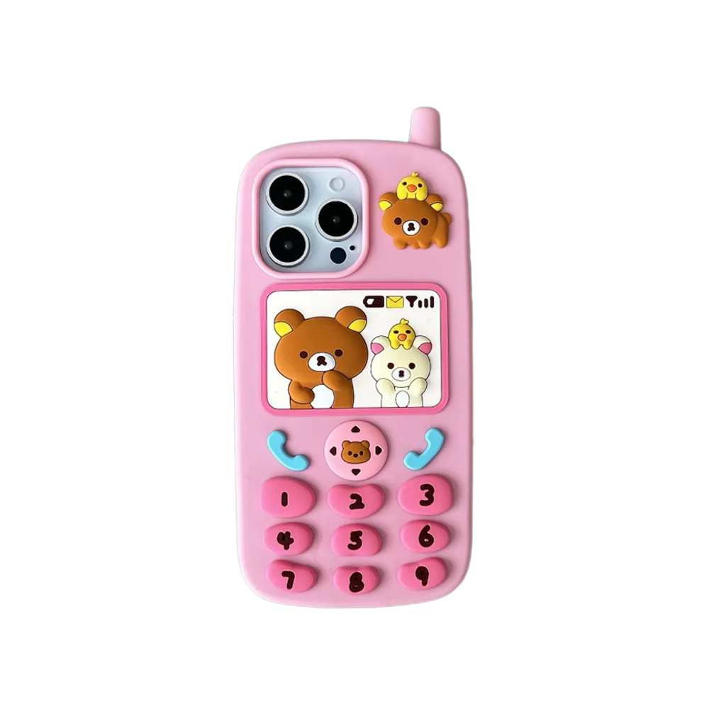 Funny Cartoon Rilakkuma Bear Phone Case