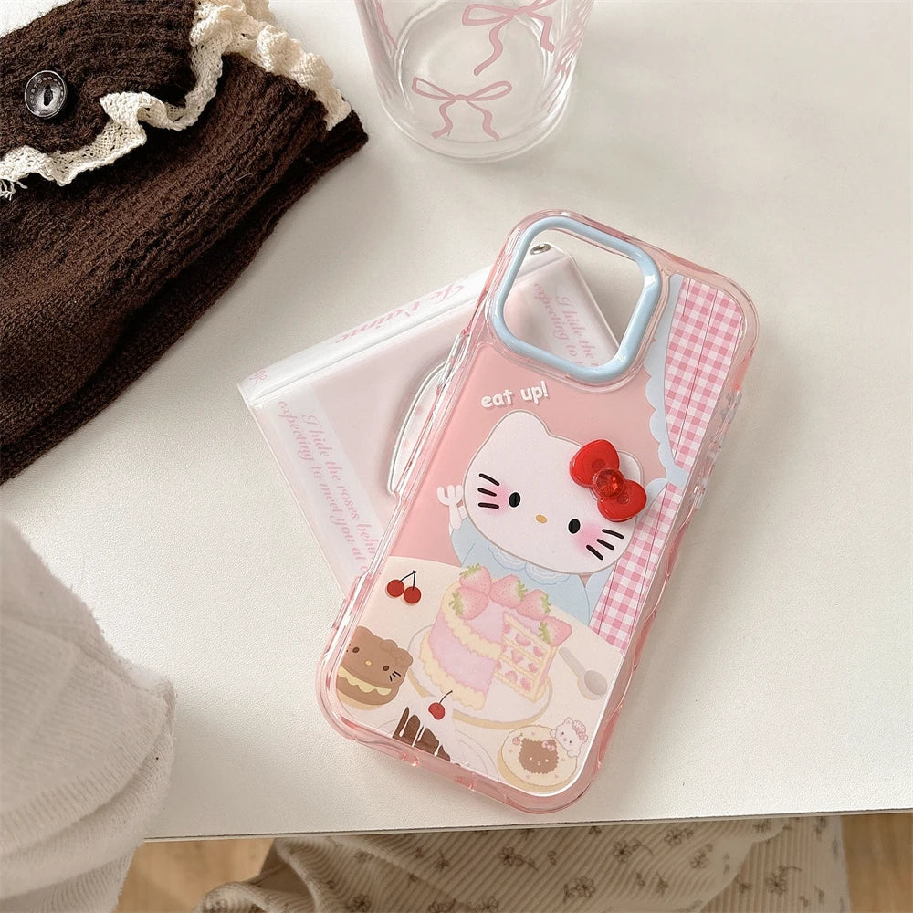 Pink Strawberry Cake Hello Kitty Phone Case