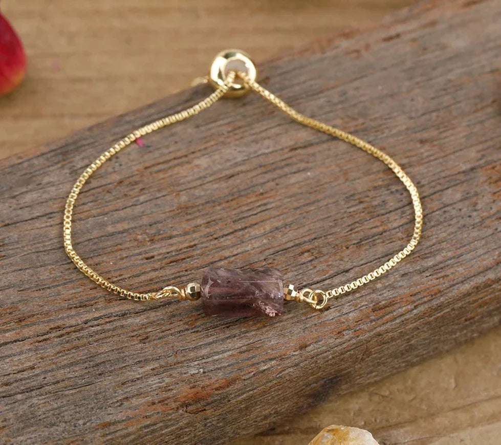 Chunky Assorted Crystal Gold Bracelets