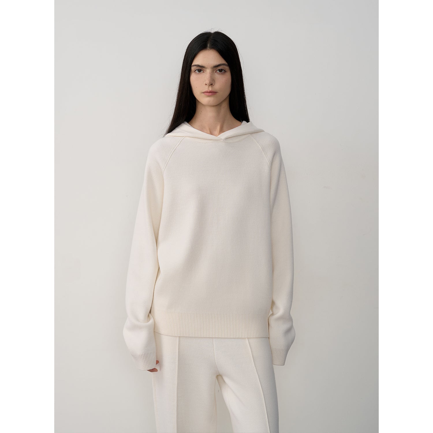 "Urban One" Wool Hooded Knit Outfit-1