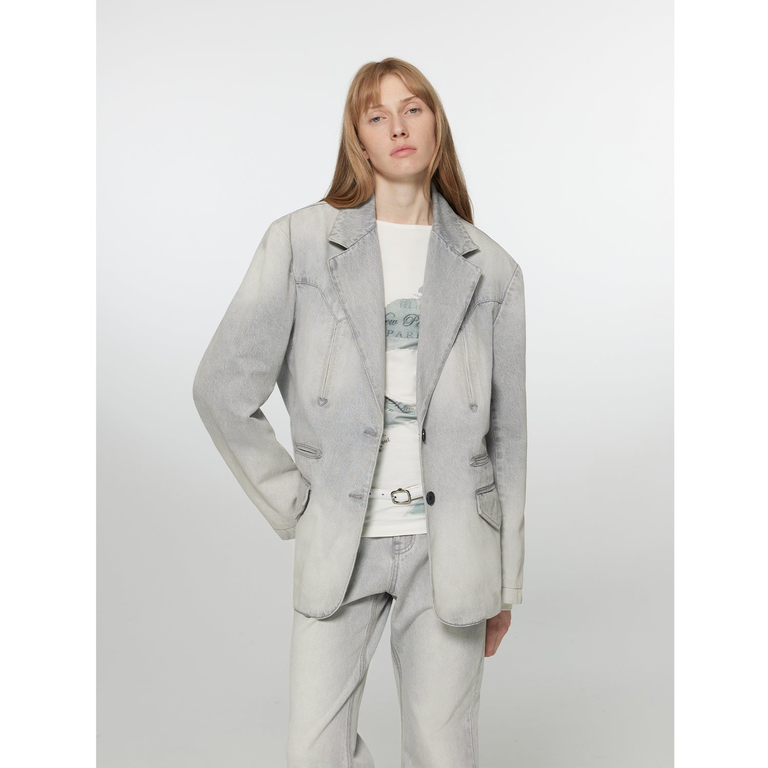 Fireladyfur Loose Fit Denim Jacket“Discover Denim”-1