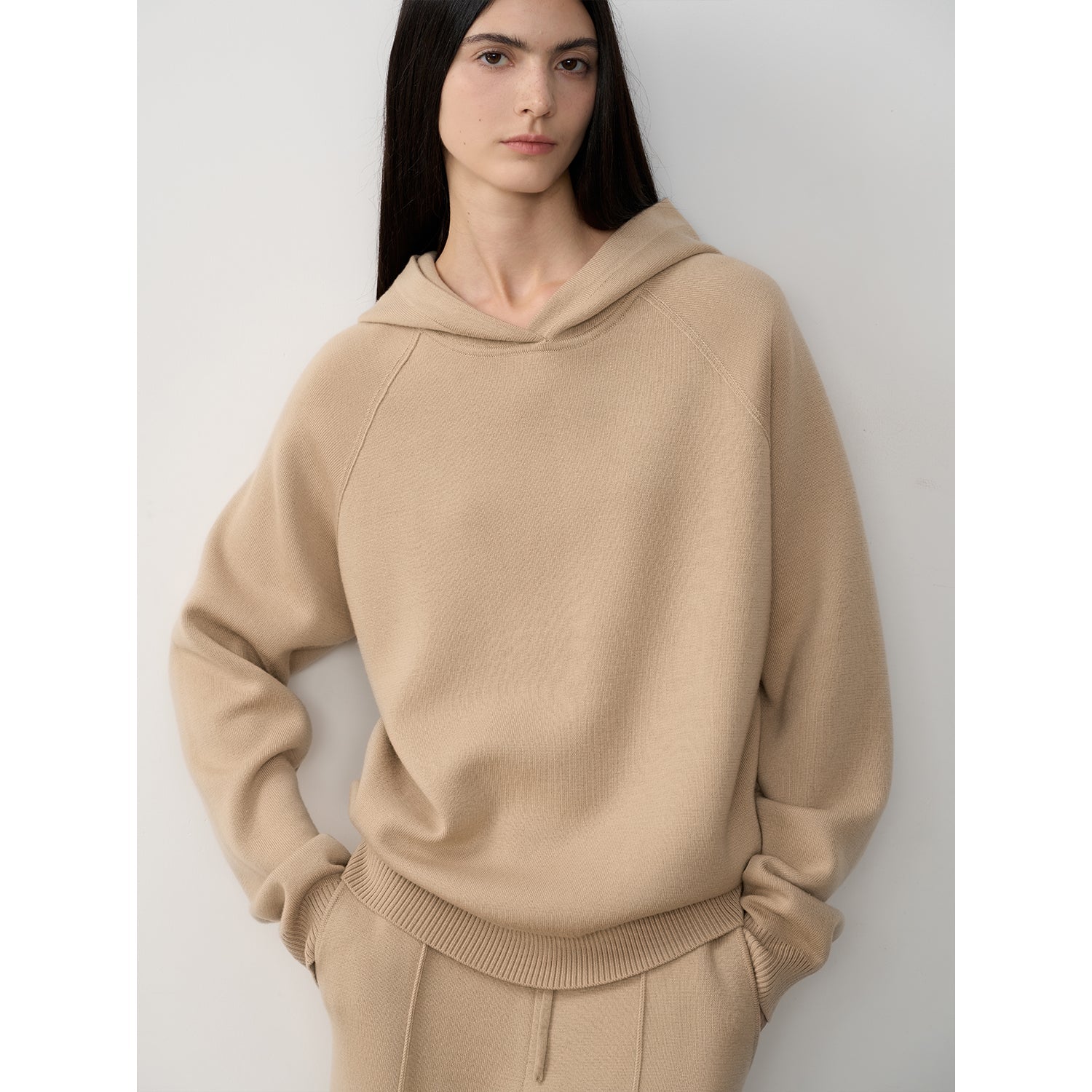 "Urban One" Wool Hooded Knit Outfit-5