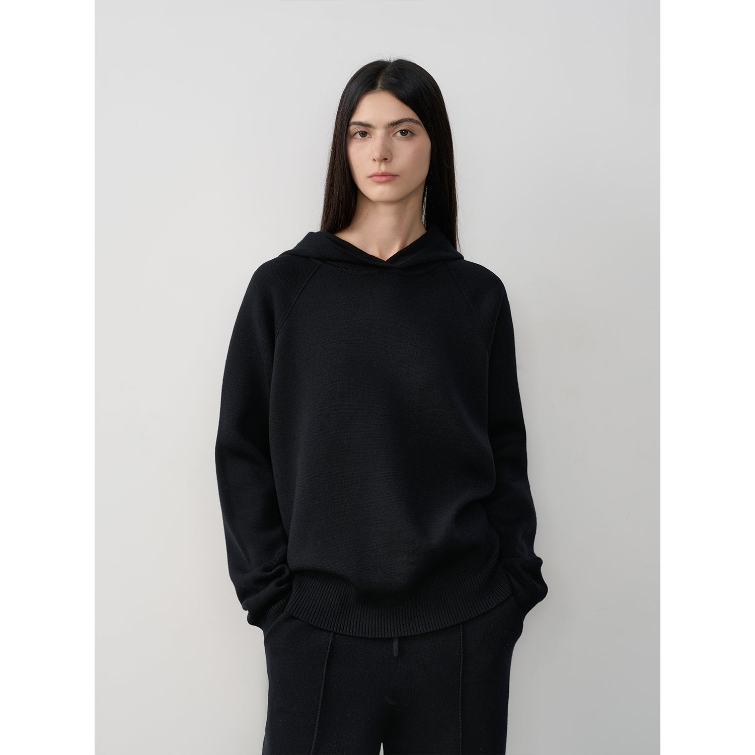 "Urban One" Wool Hooded Knit Outfit-11