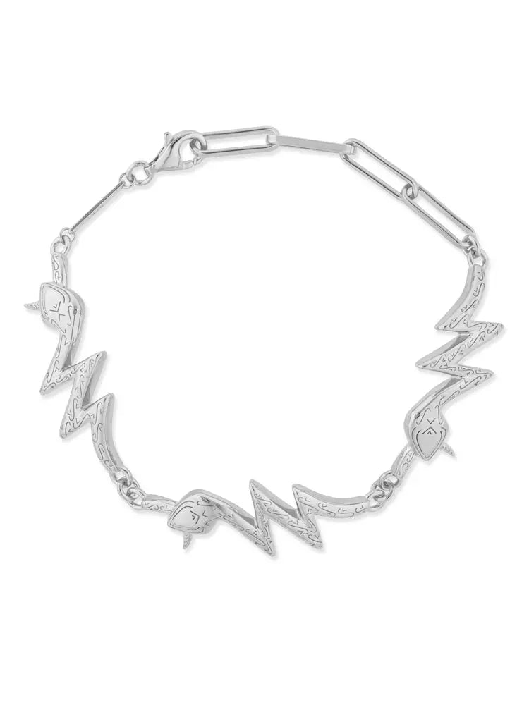 SNAKEBOLT BRACELET - SILVER