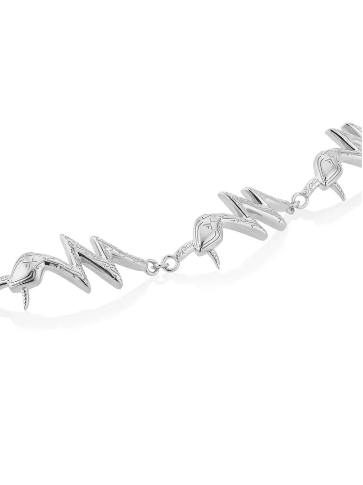 SNAKEBOLT BRACELET - SILVER