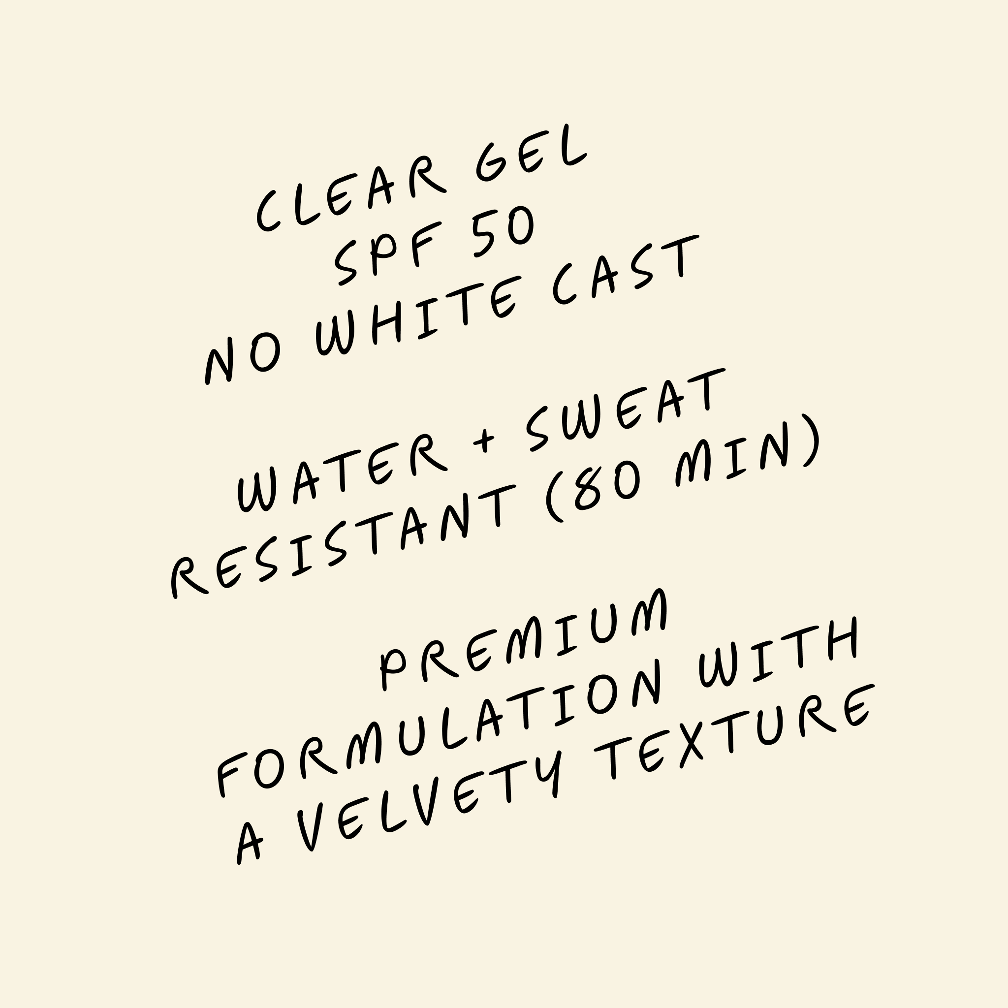 clear gel spf 50 - broad spectrum water resistant