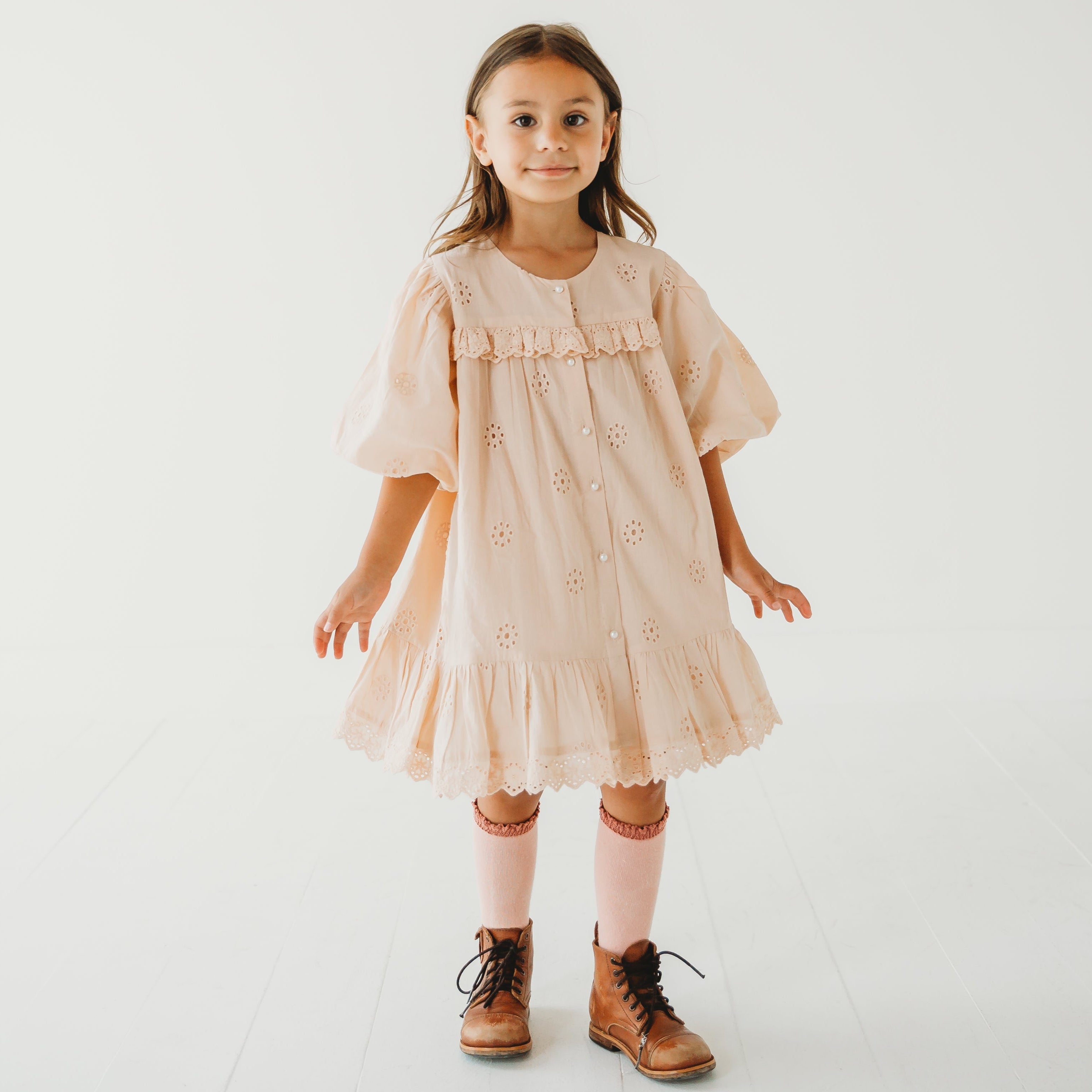 Embroidered Schiffli Dress