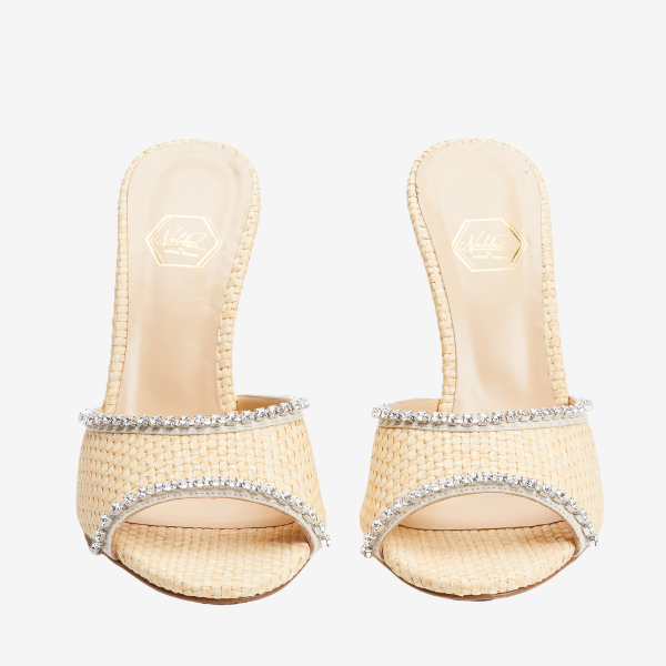 Raffia Mules 90