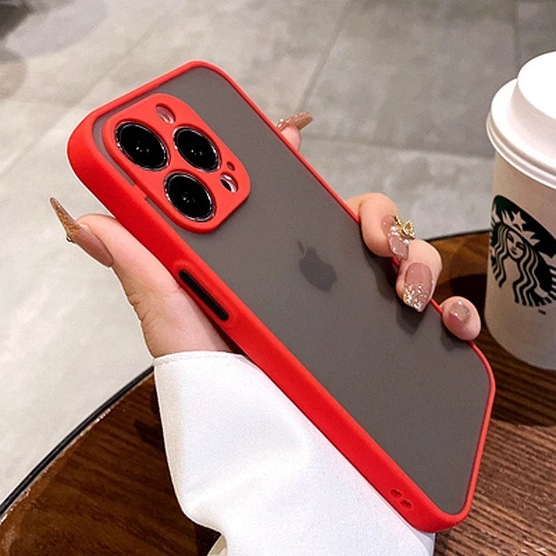Luxury Shockproof Matte Phone Case