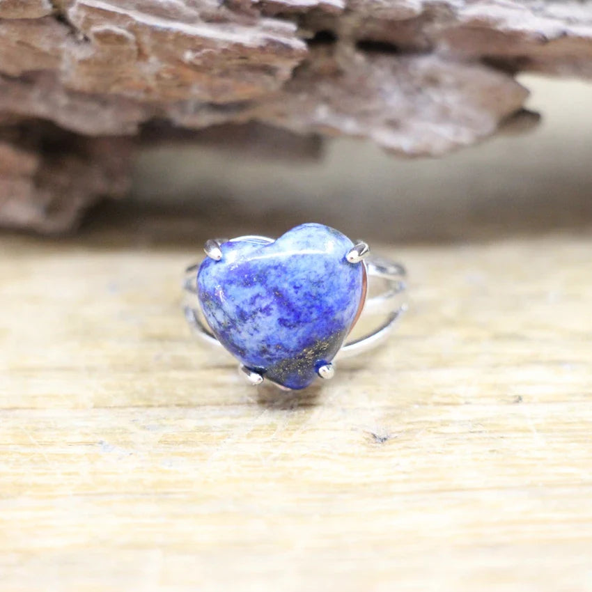 Crystal Heart Rings