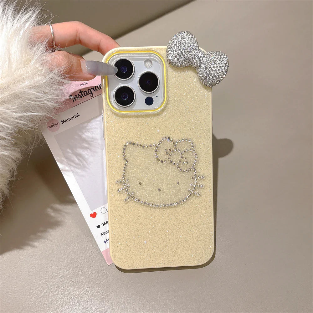Candy Glitter Cute Diamond Hello Kitty Phone Case