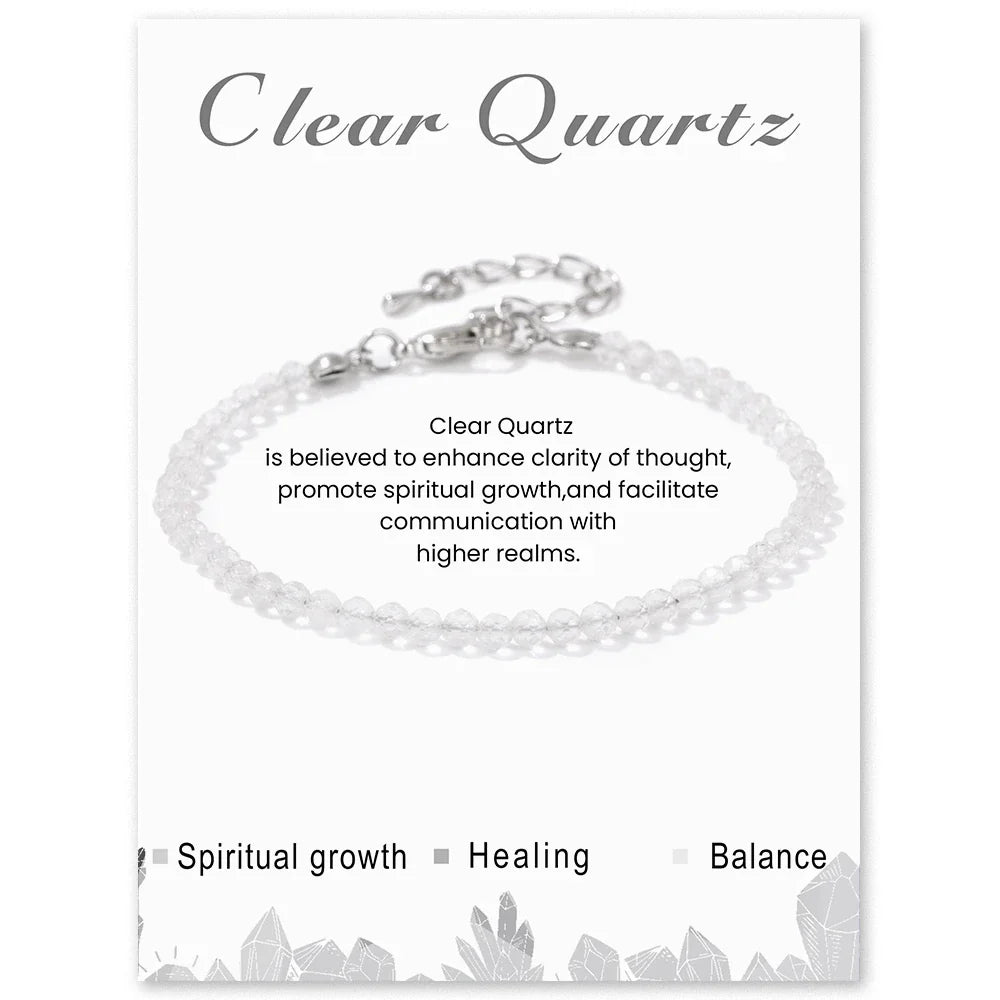Faceted Gemstone Bead Bracelets