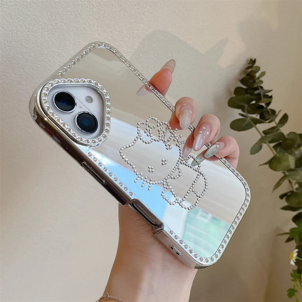 Luxury Bling Glitter Diamond Plating Hello Kitty Phone Case