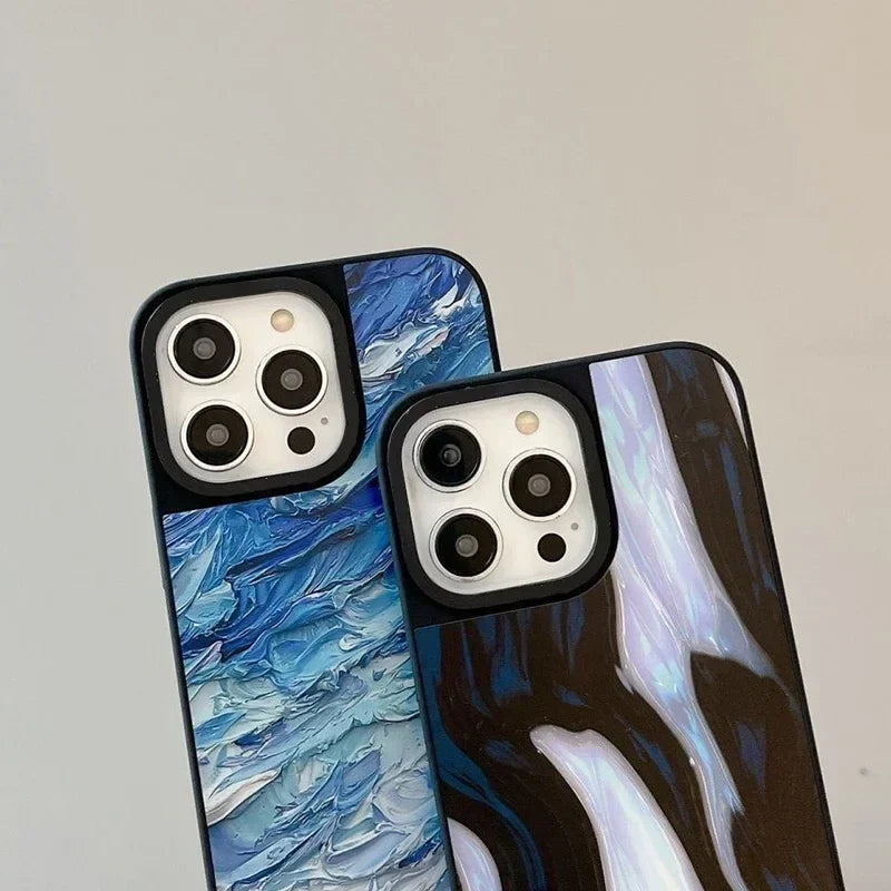 Ocean Oil Painting Mirror Phone Case