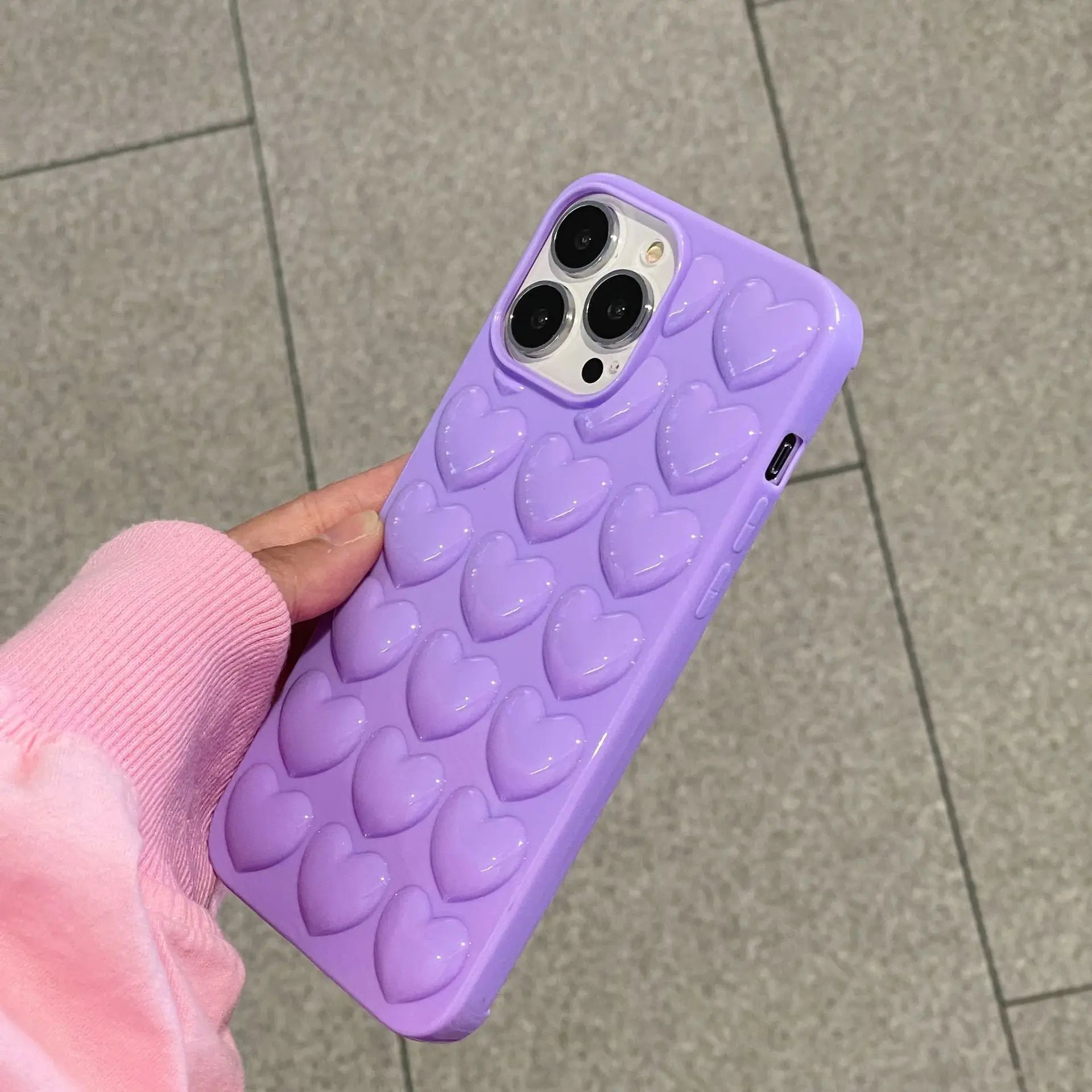 Purple Hearts Phone Case