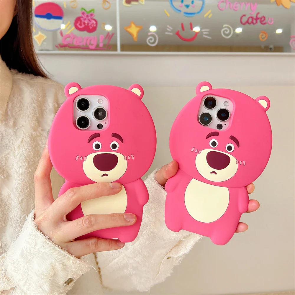 Cute Bear Candy Color Phone Case