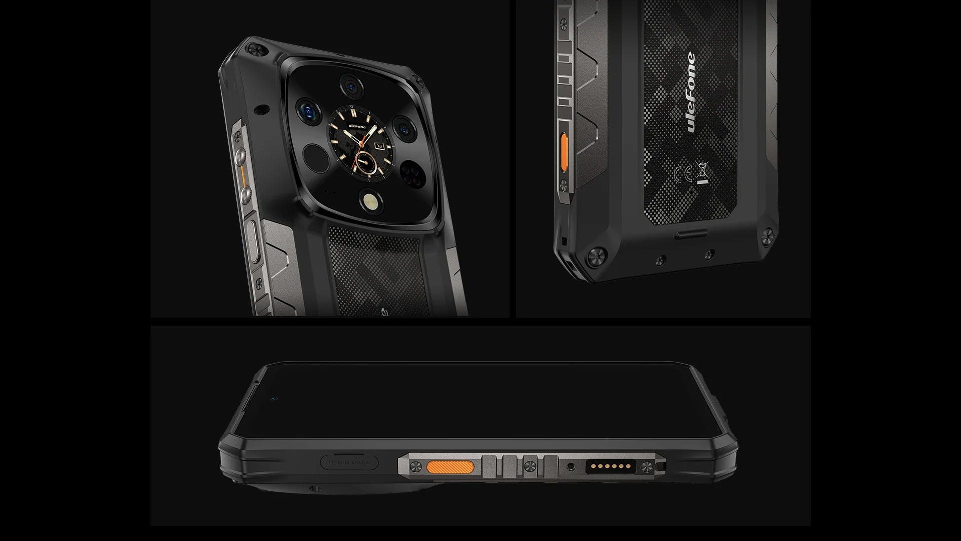 Ulefone AI Armor 28 Ultra 5G Thermal Imaging Rugged Phone MTK Dimensity 9300+ AMOLED Android Smartphone 1TB ROM