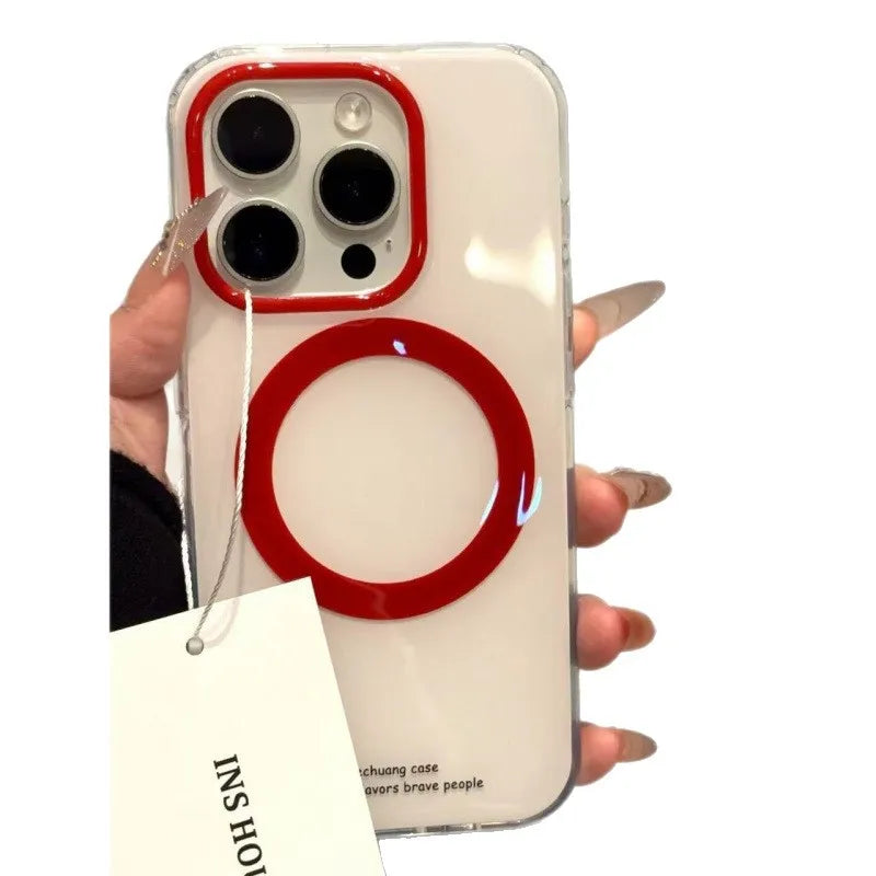 The Phone Case With The Cute Hello Kitty Magnetic Stand is Suitable For iPhone