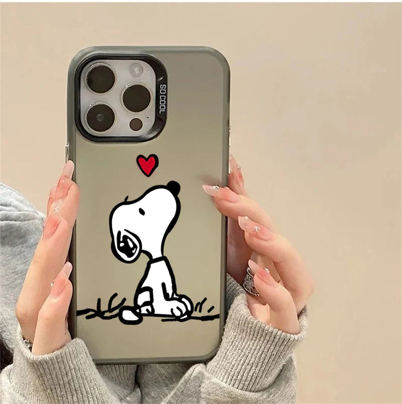 Lovely Snoopy Cartoon Case For iPhone