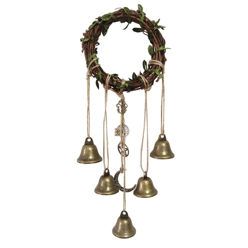 Witch Wreath Protection Bells