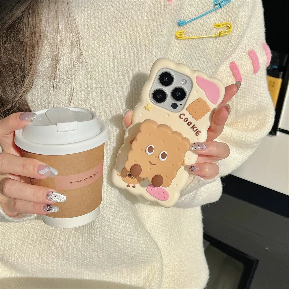 Luxury Fashion Cartoon Soda Bracket Phone Case
