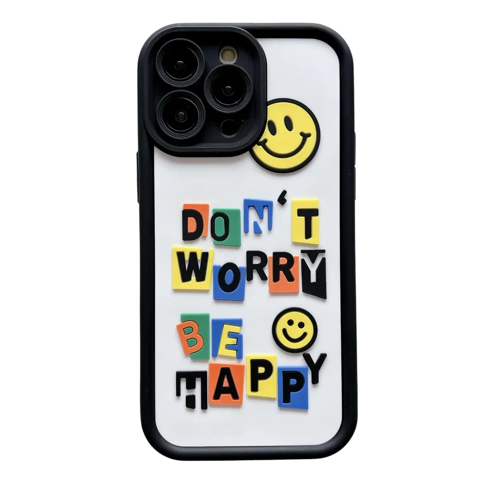 3D Fashion Word Phone Earth Pattern Phone Case