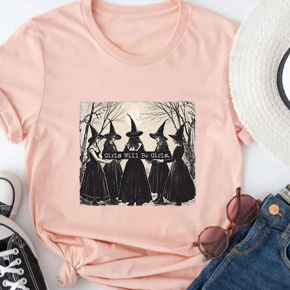Girls Will Be Girls Witch T-Shirt