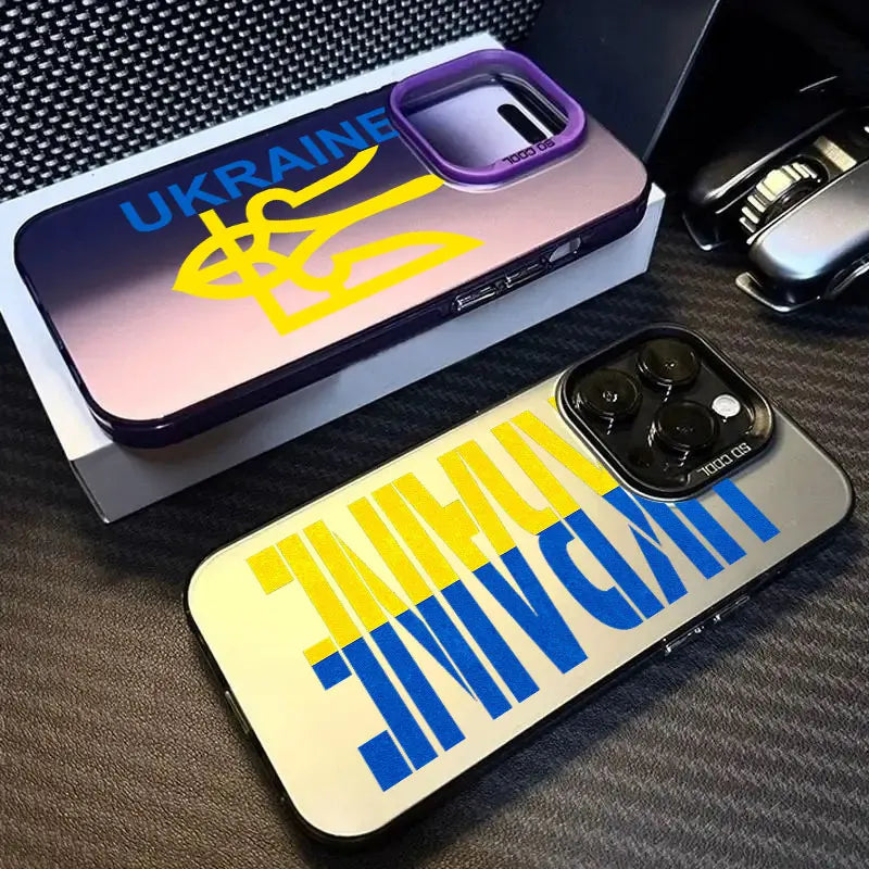 Yellow Blue Ukraine Flag Logo Coque Phone Case