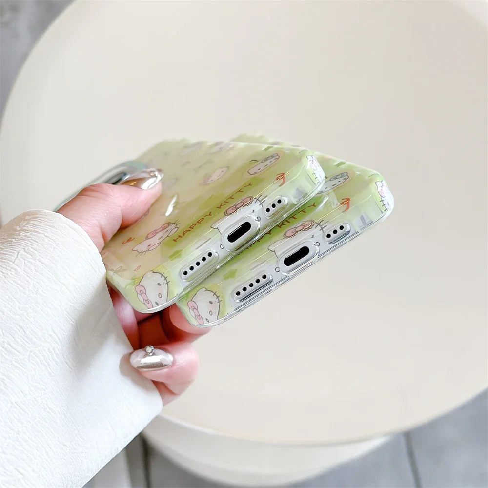 Cute IMD Green Candy Hello Kitty Phone Case