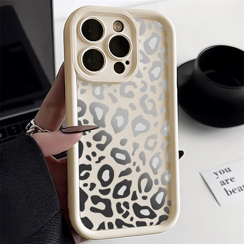 Leopard Print Silicone Phone Case