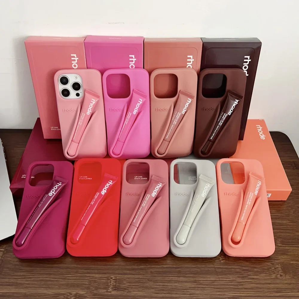Rhode Minimalist Soft Silicone Phone Case Rhode Liptint Case With Box