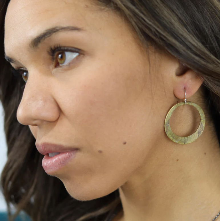 Orijen's Divine Earrings: Your choice of Brass or Silver!