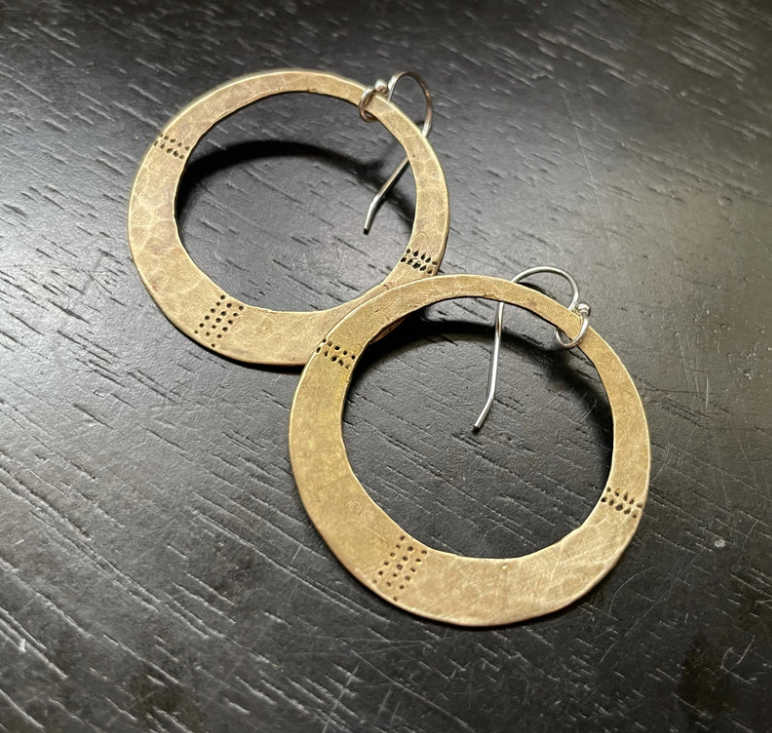 Orijen's Divine Earrings: Your choice of Brass or Silver!