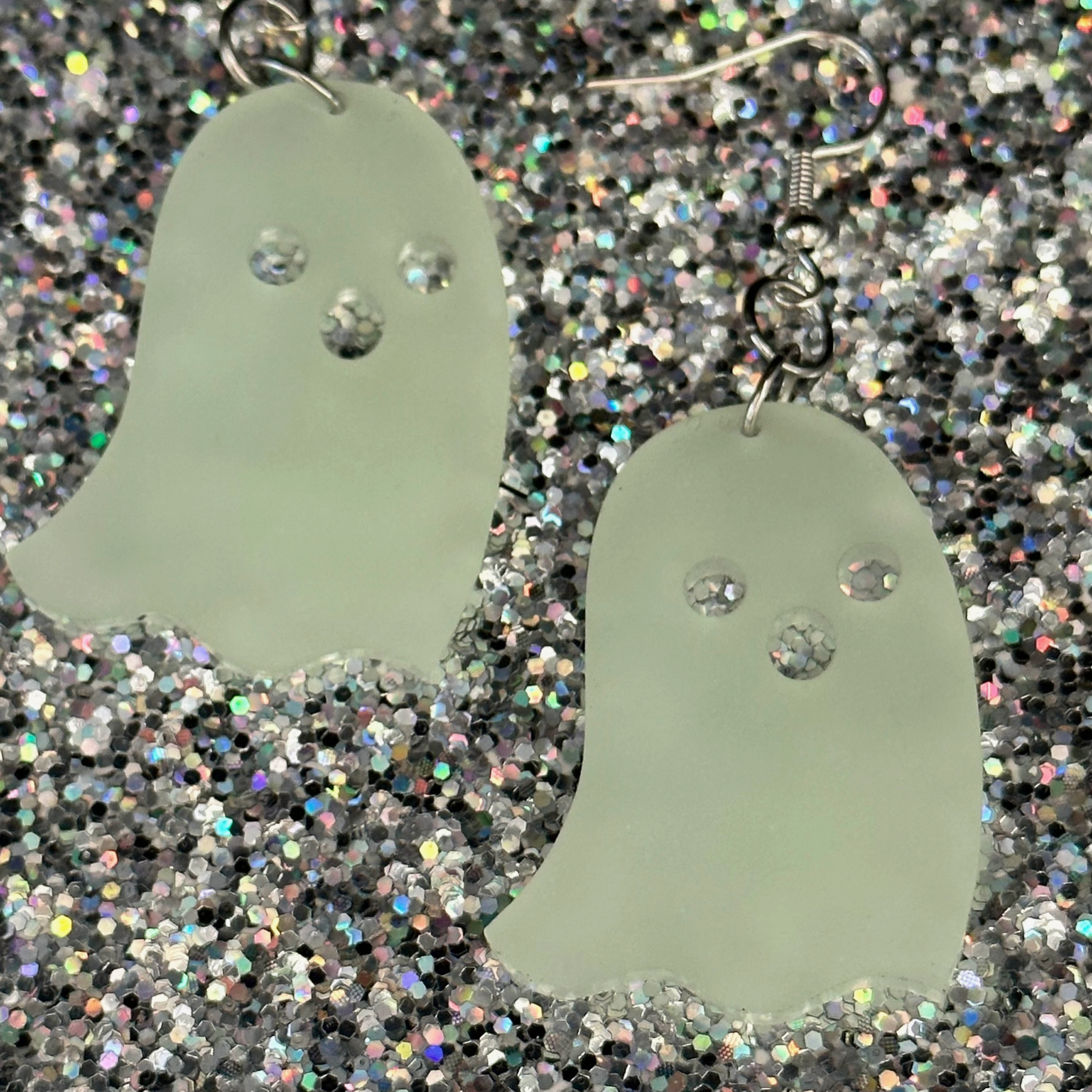 Ghost Dangle Earrings by BOBBYK