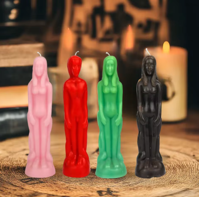 Female and Male Figurine Candles