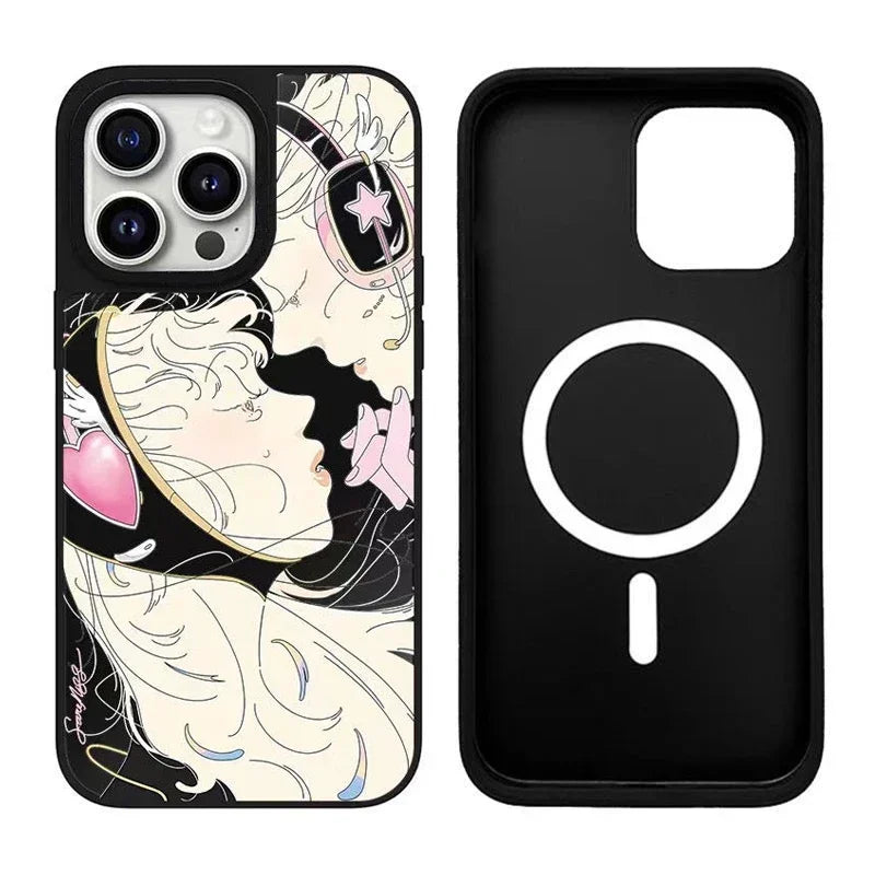 MagSafe Mirror Surface Anime Girl Case Phone Case