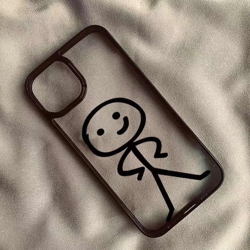 Cartoon Matchman Hard Clear Phone Case