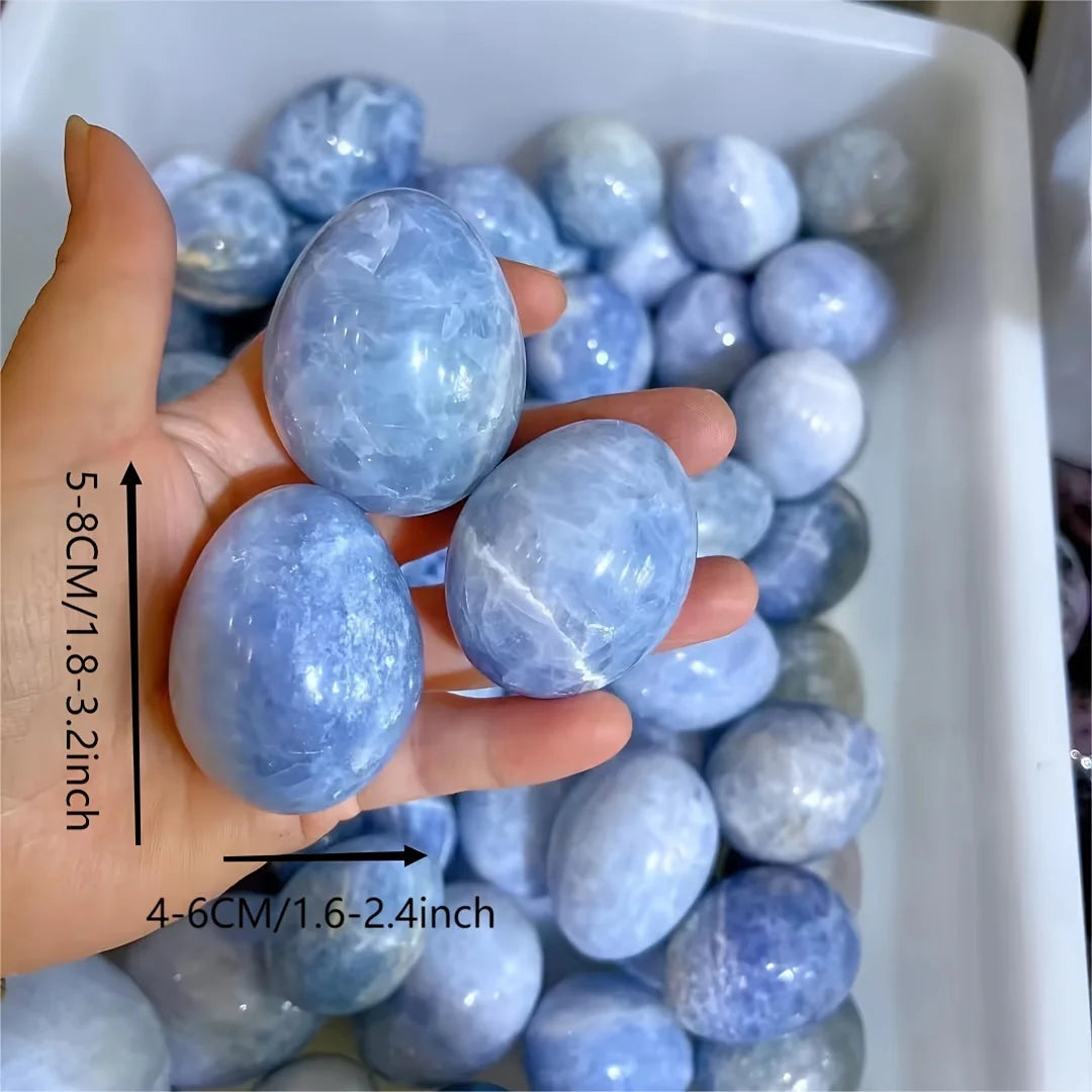 Celestite Palm Stone