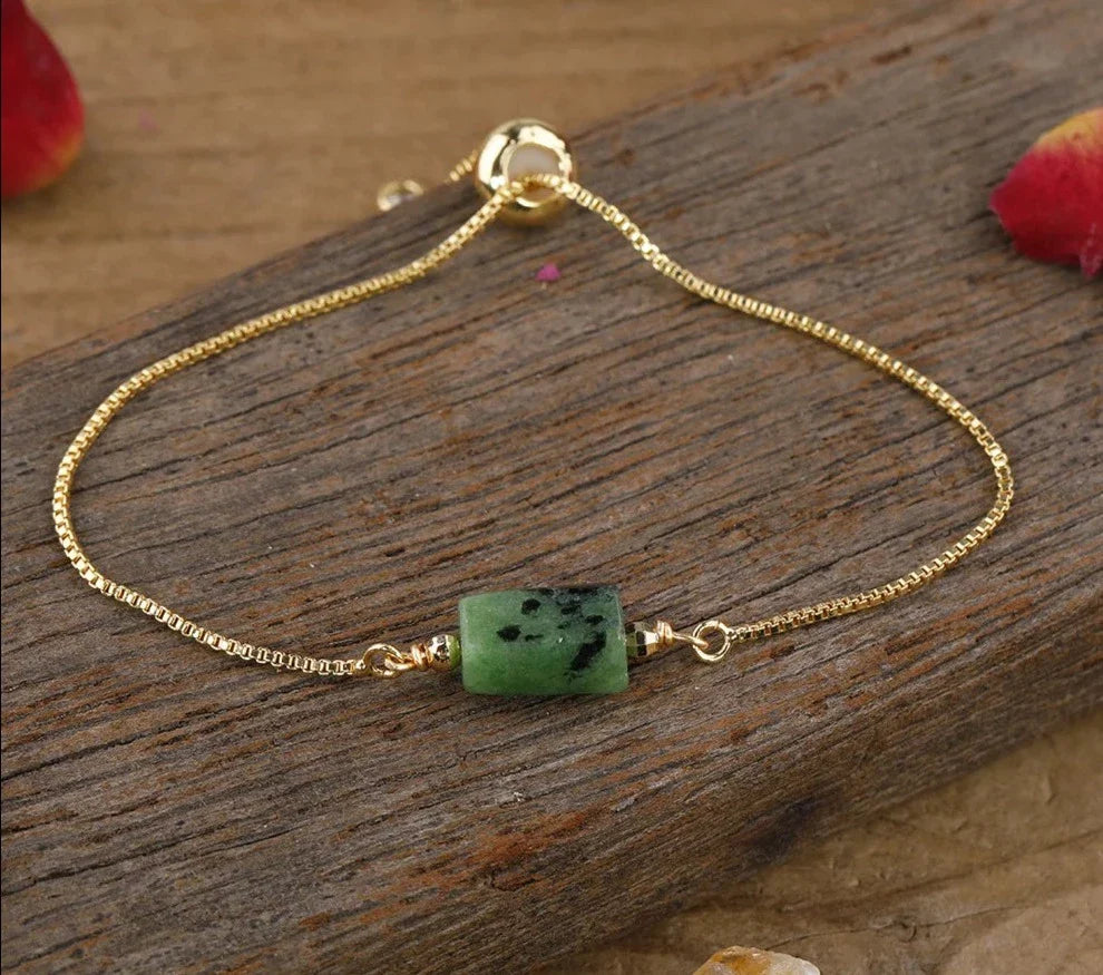 Chunky Assorted Crystal Gold Bracelets