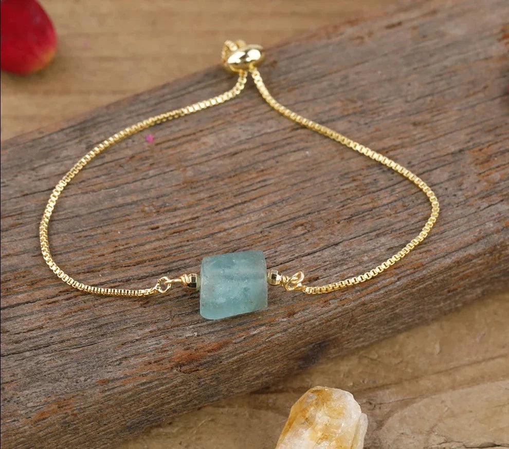 Chunky Assorted Crystal Gold Bracelets