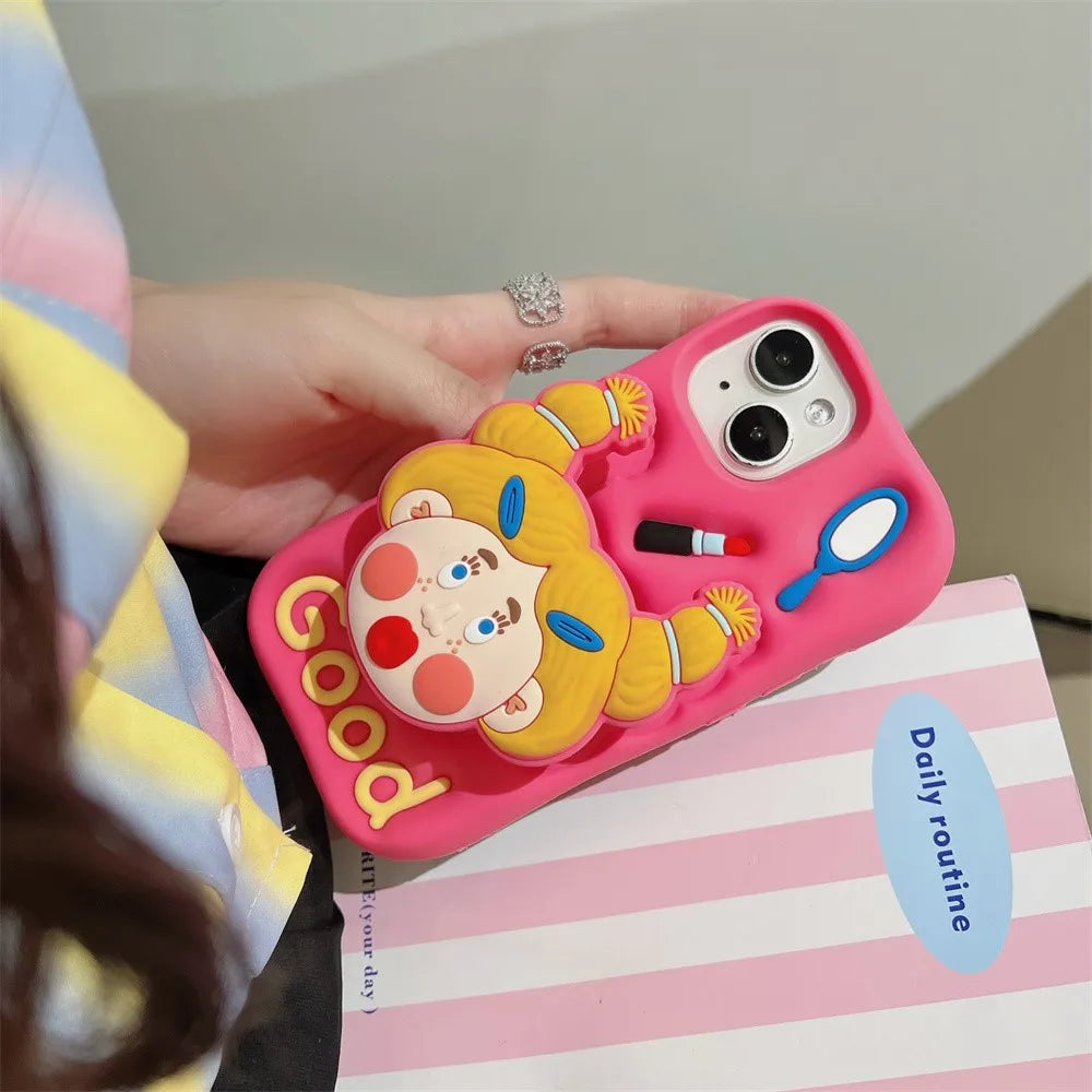 Cartoon Cute Yellow Haired Girl Phone Case