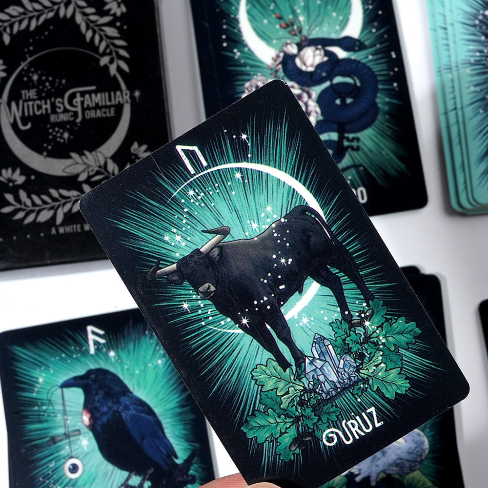 The Witch's Familiar Runic Oracle Cards