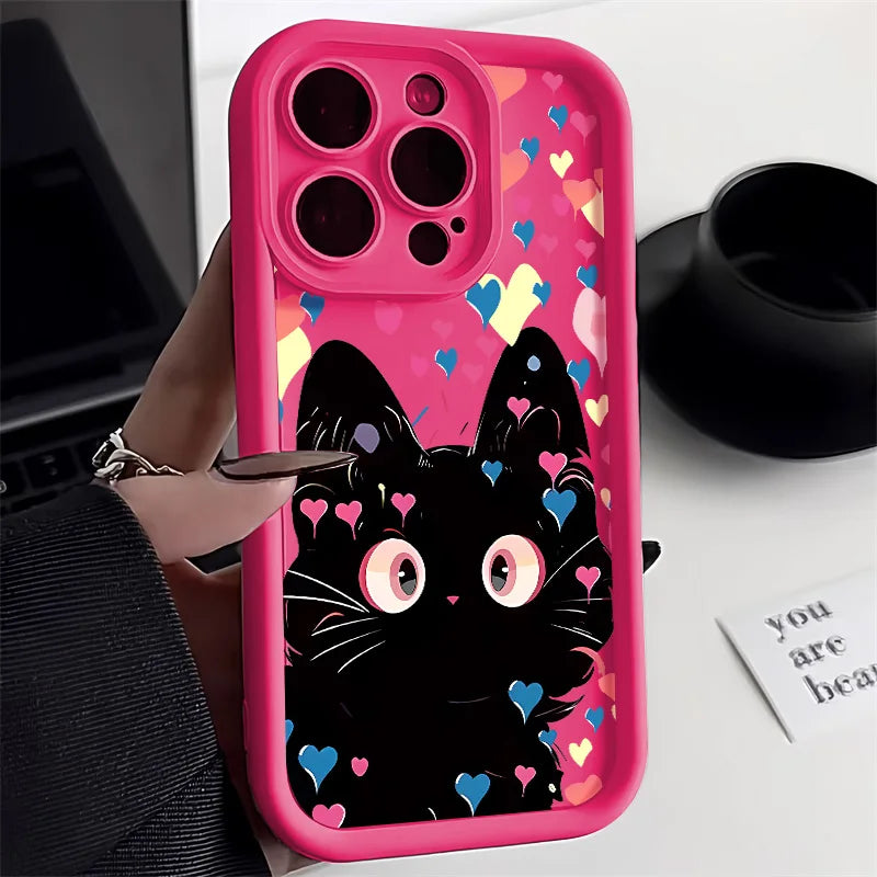 Cute Cartoon Cat Phone Case