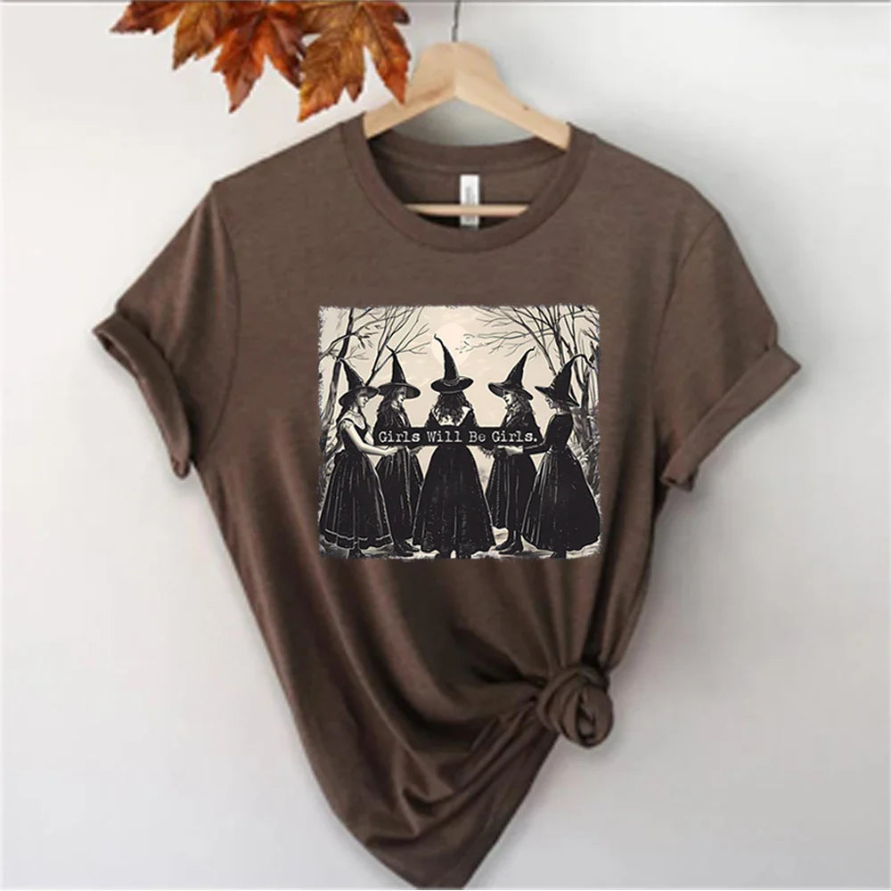 Girls Will Be Girls Witch T-Shirt
