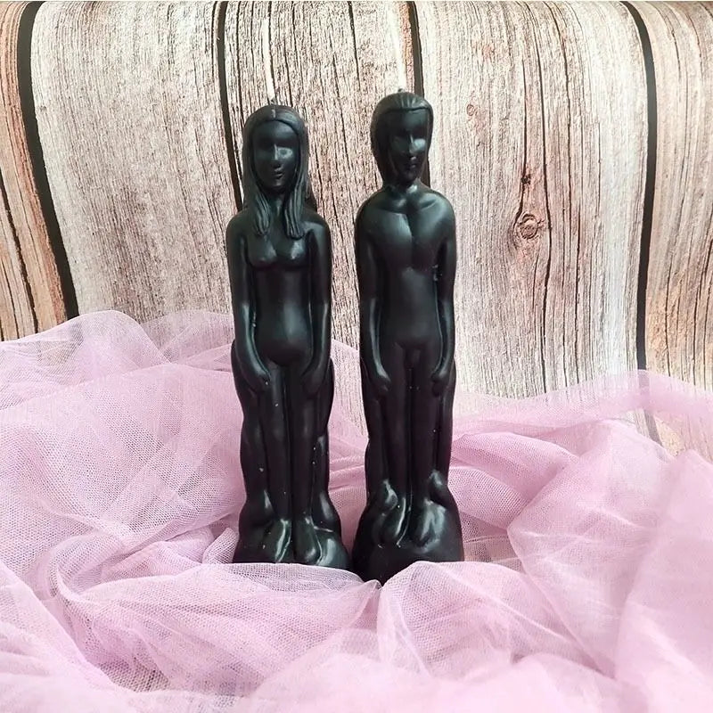Female and Male Figurine Candles